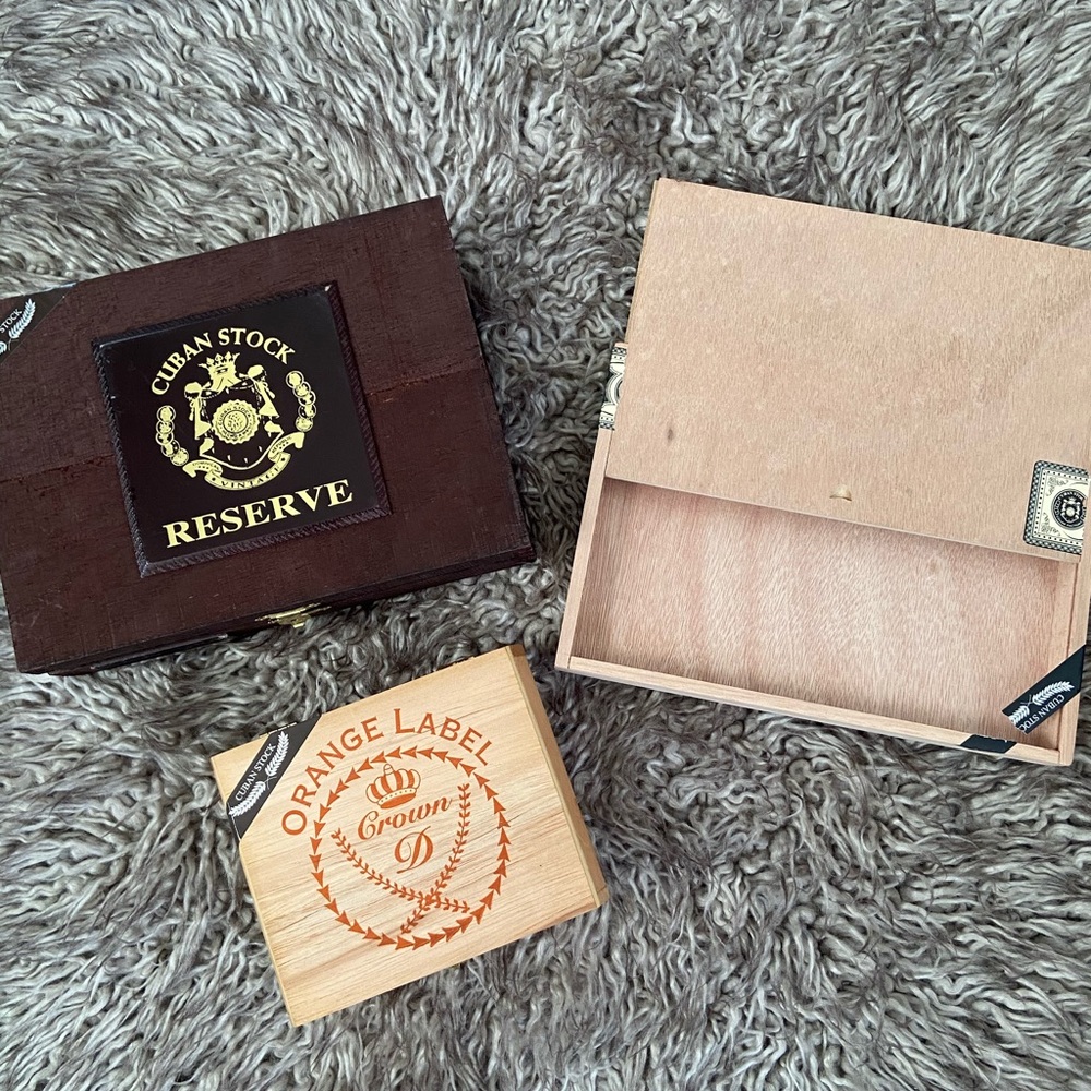 Empty Cigar Boxes